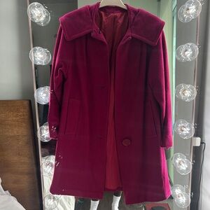 Vntg Magenta Coat needs TLC!